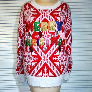 NWT Christmas Fair Isle Sweater with Sequins